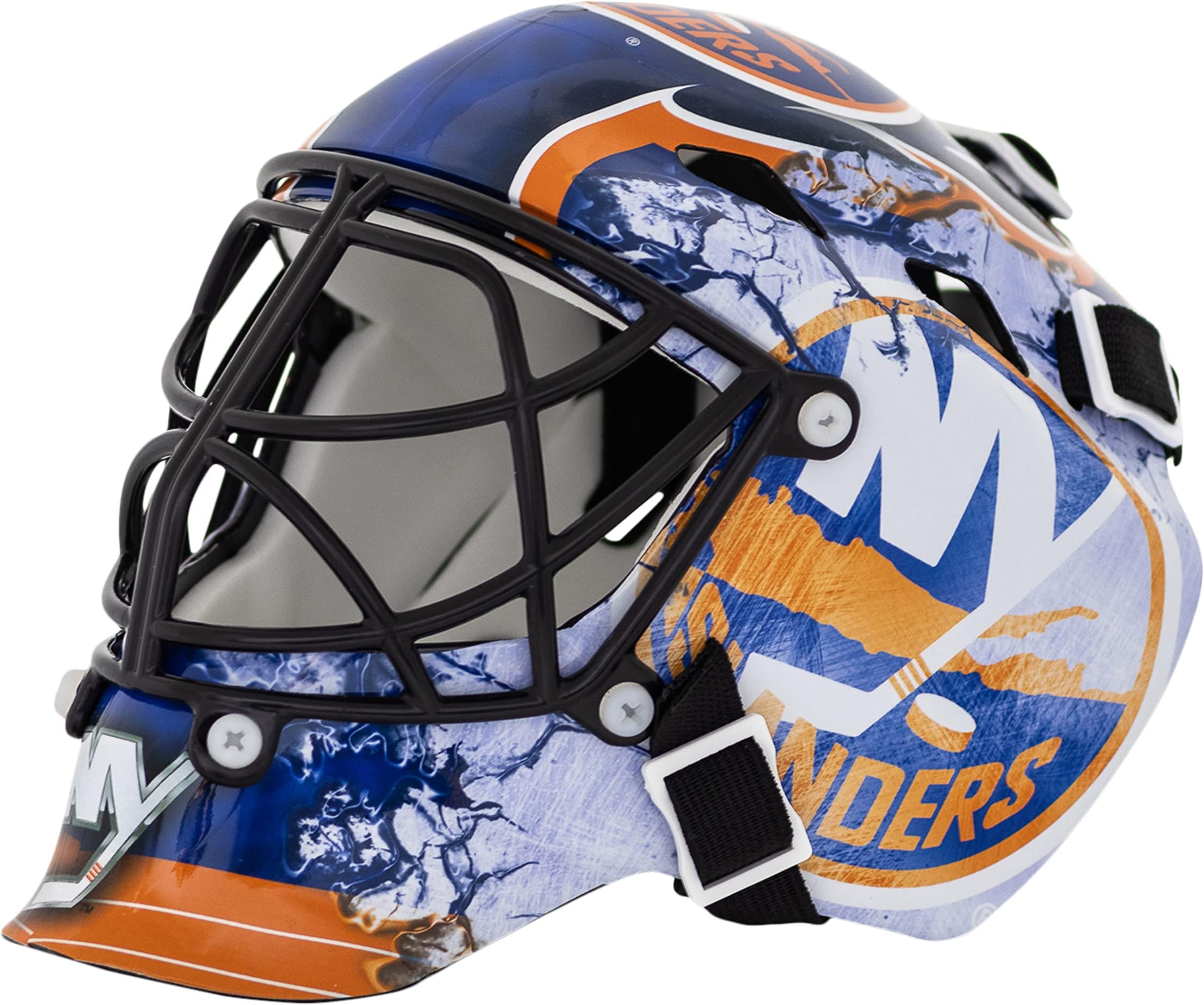 Franklin Sports NHL Team Logo Mini Hockey Goalie Mask with Case - Collectible Goalie Mask with Official NHL Logos and Colors