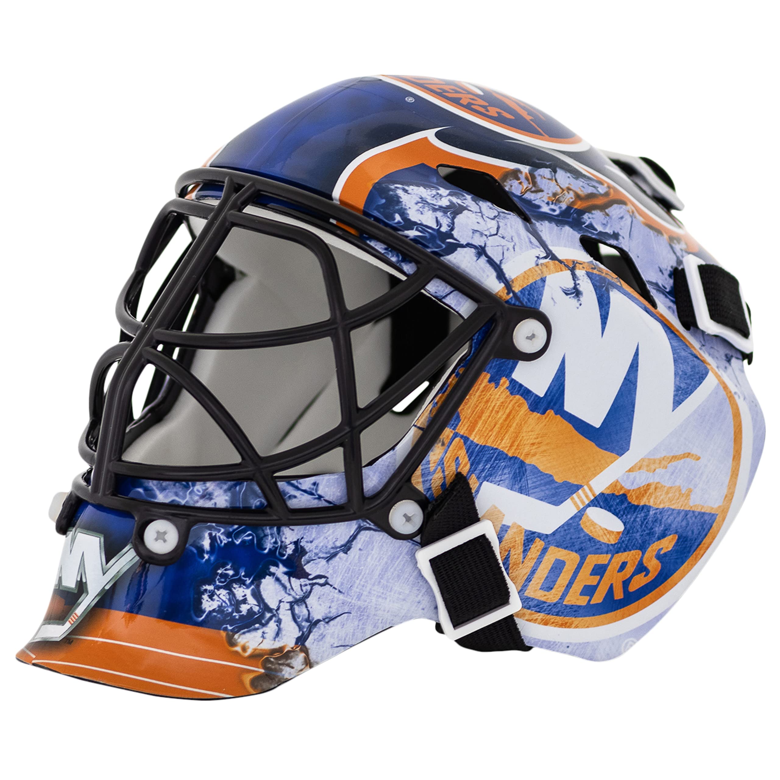 Franklin Sports NHL Team Logo Mini Hockey Goalie Mask with Case - Collectible Goalie Mask with Official NHL Logos and Colors