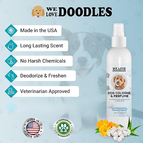 Miniatura 2 de Colonia y perfume para perros, desodorizante, orgánico, fabricado en Estados Unidos, desodorante después del baño de larga duración, desodorante