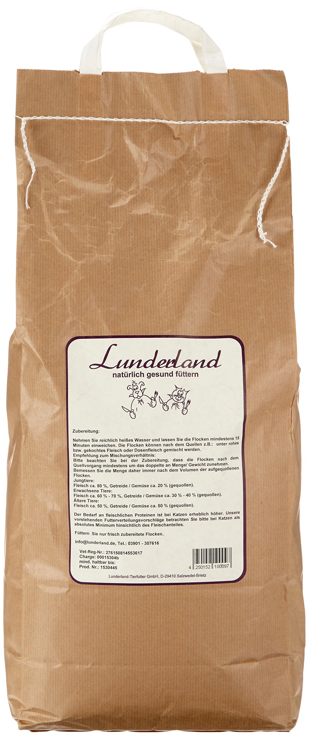 Lunderland - Mix di verdure, senza cereali, 5 kg, confezione da 1 (1 x 5 kg)