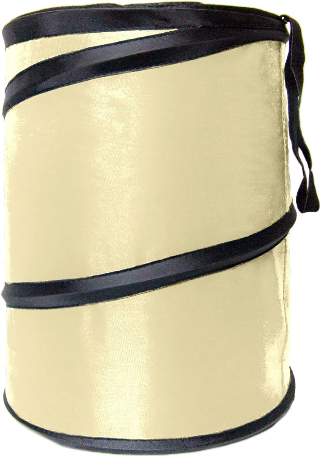 FH GroupAutomotive Waterproof Portable Collapsible Large Can Garbage Container fits Most Cars,Polyethylene, SUVs, and Trucks Beige Trash