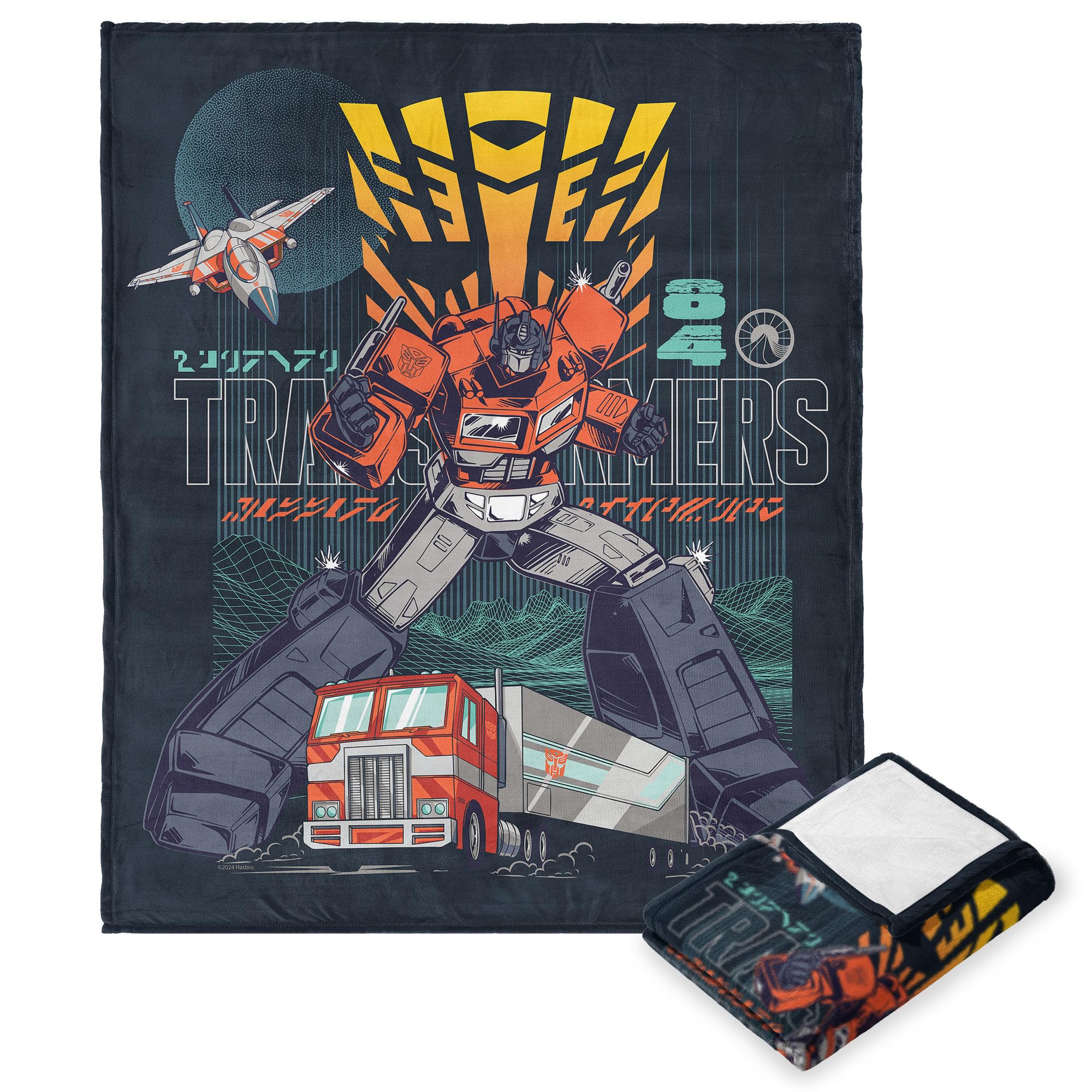 Northwest Mission Accepted Hasbro Transformers, Silk Touch Throw Blanket, 40 X 50 Inches