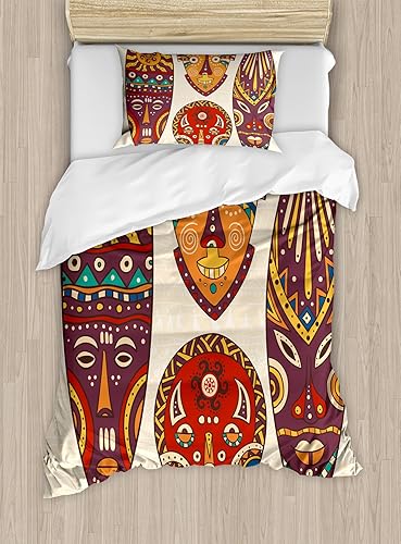 Miniatura 45 de Ambesonne Juego de funda de edredón de pesca, lubina de boca grande atrapando un bocado en espray de agua, imagen salvaje, juego de cama decorativo