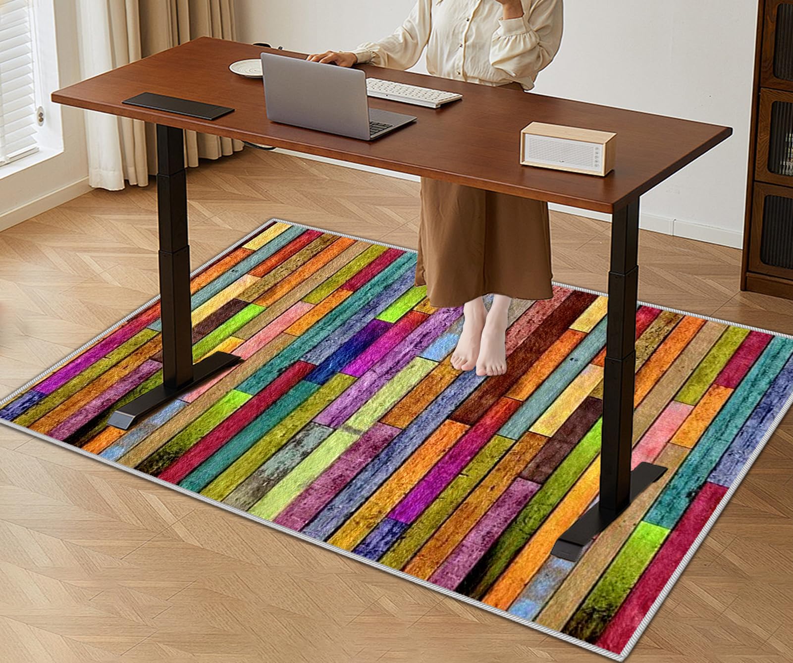 Rutschfest Bürostuhl Unterlage Kurzflor Bodenschutzmatte Bürostuhl 120 x 140 cm Schreibtischstuhlunterlage Stuhlmatte Für Mehrere Oberflächen Parkett Laminat Fliesen Kratzfest Gaming Stuhl Unterlage