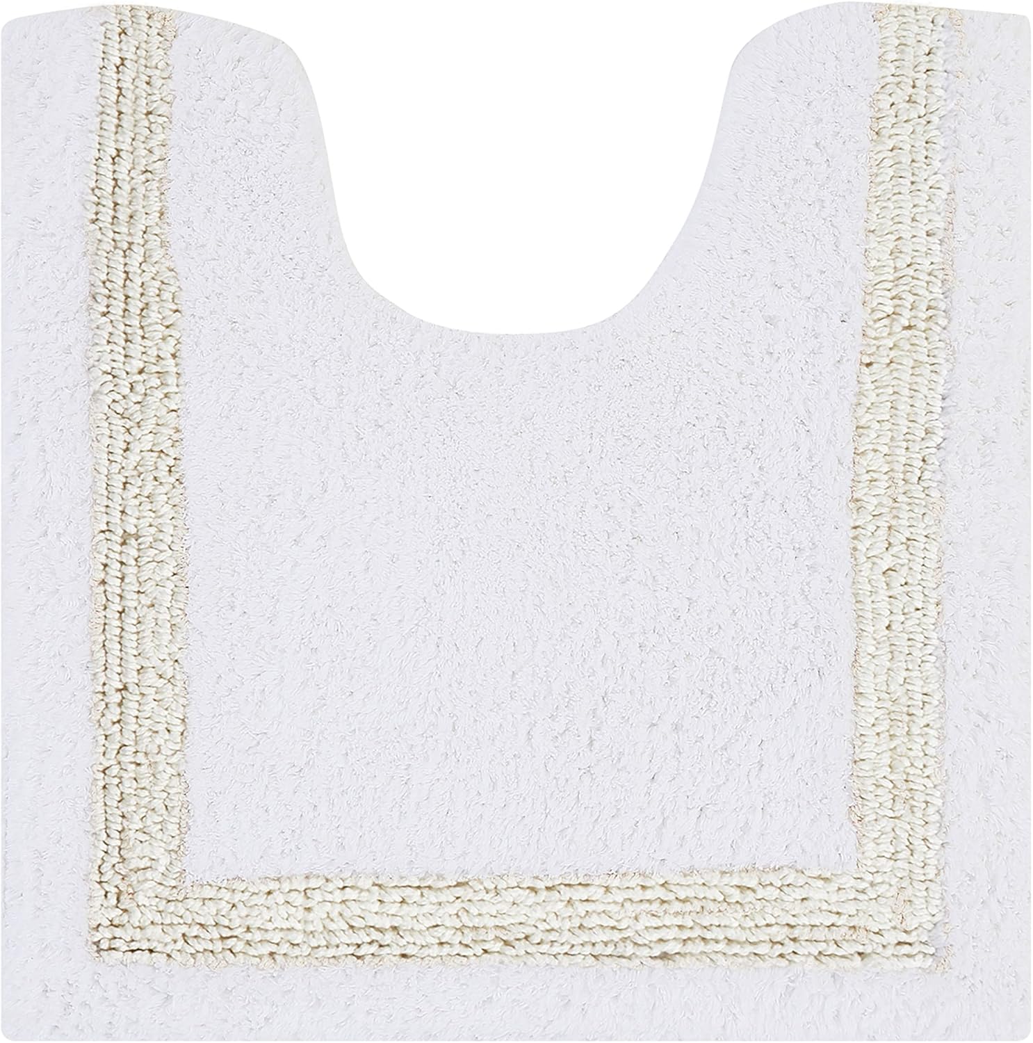 Better Trends 100 Cotton Hotel Collection Bath Mats, White