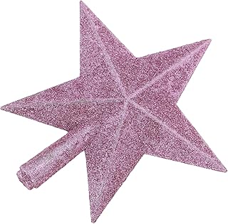 UTHCLO Tree Top Star 15cm Glitter Christmas Tree Topper Decorative Ornaments Festive Home Decor