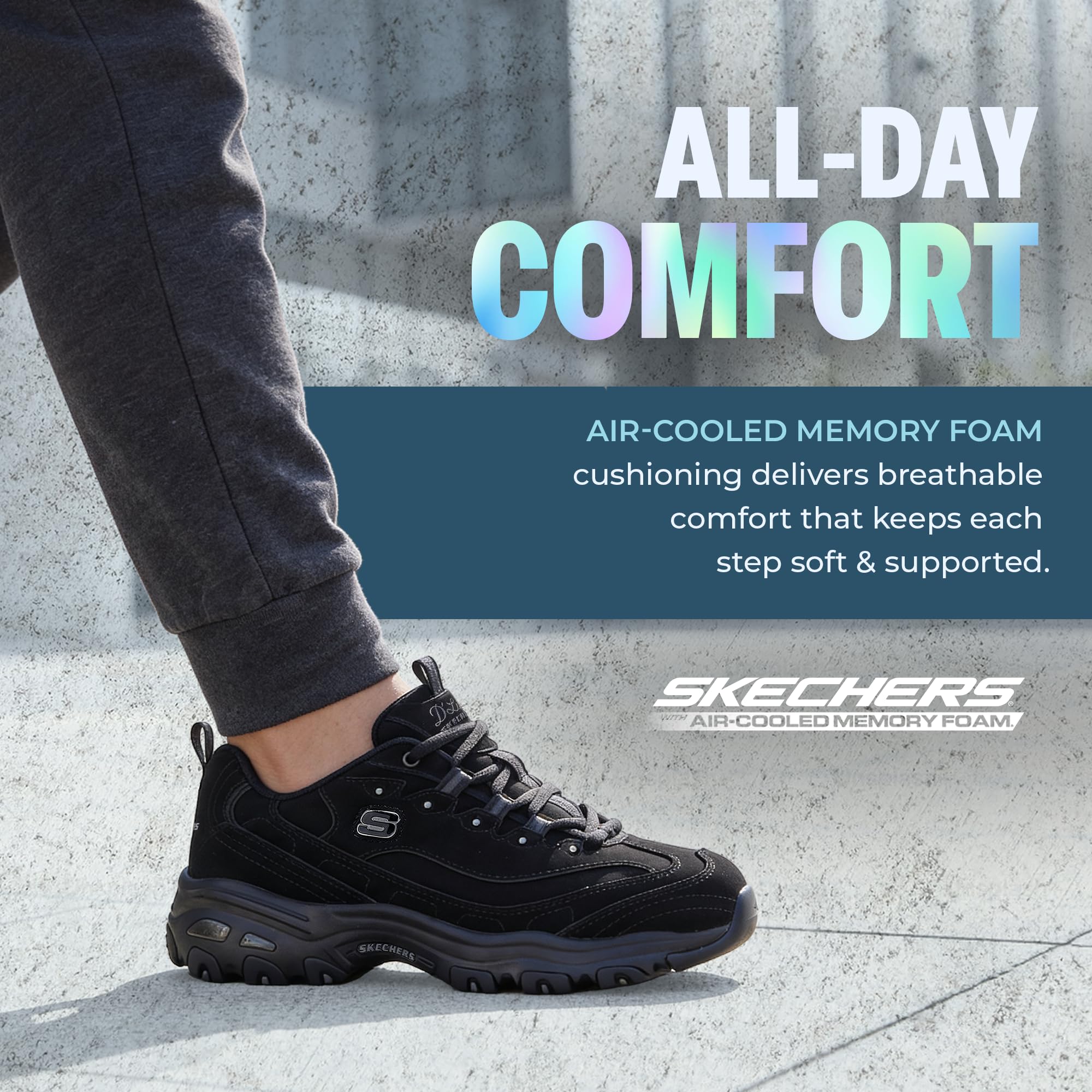 Skechers D'Lites Me Time (11936), Zapatillas de Deporte para Mujer