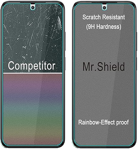 Miniatura 5 de Mr.Shield Protector de pantalla puede usarse con Xiaomi Redmi Note 12S vidrio templado 3 unidades Vidrio japonés con dureza 9H