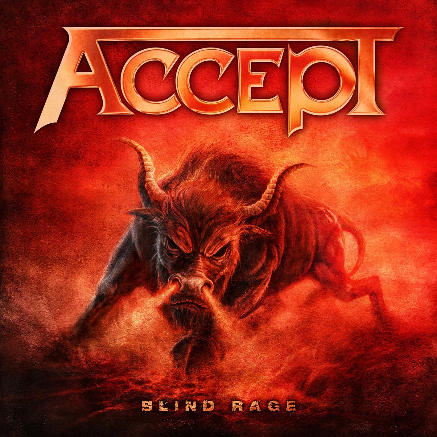 Eyesore Merch Orange Accept 'Blind Rage' 2Lp Neon Vinyl