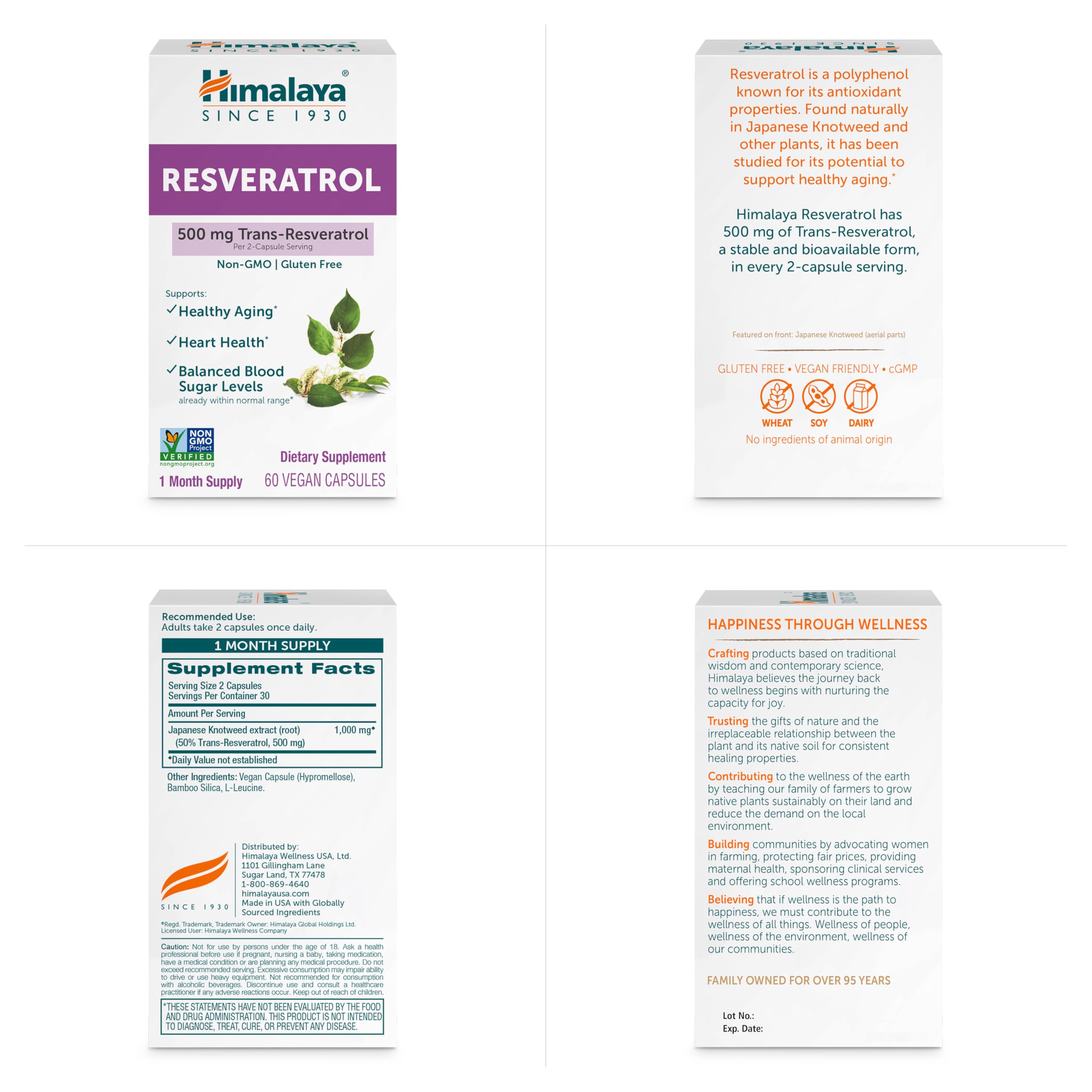 Himalaya Resveratrol Supplement, 1,000 mg of Resveratrol, 60 Vegan Capsules — Amazon image 7