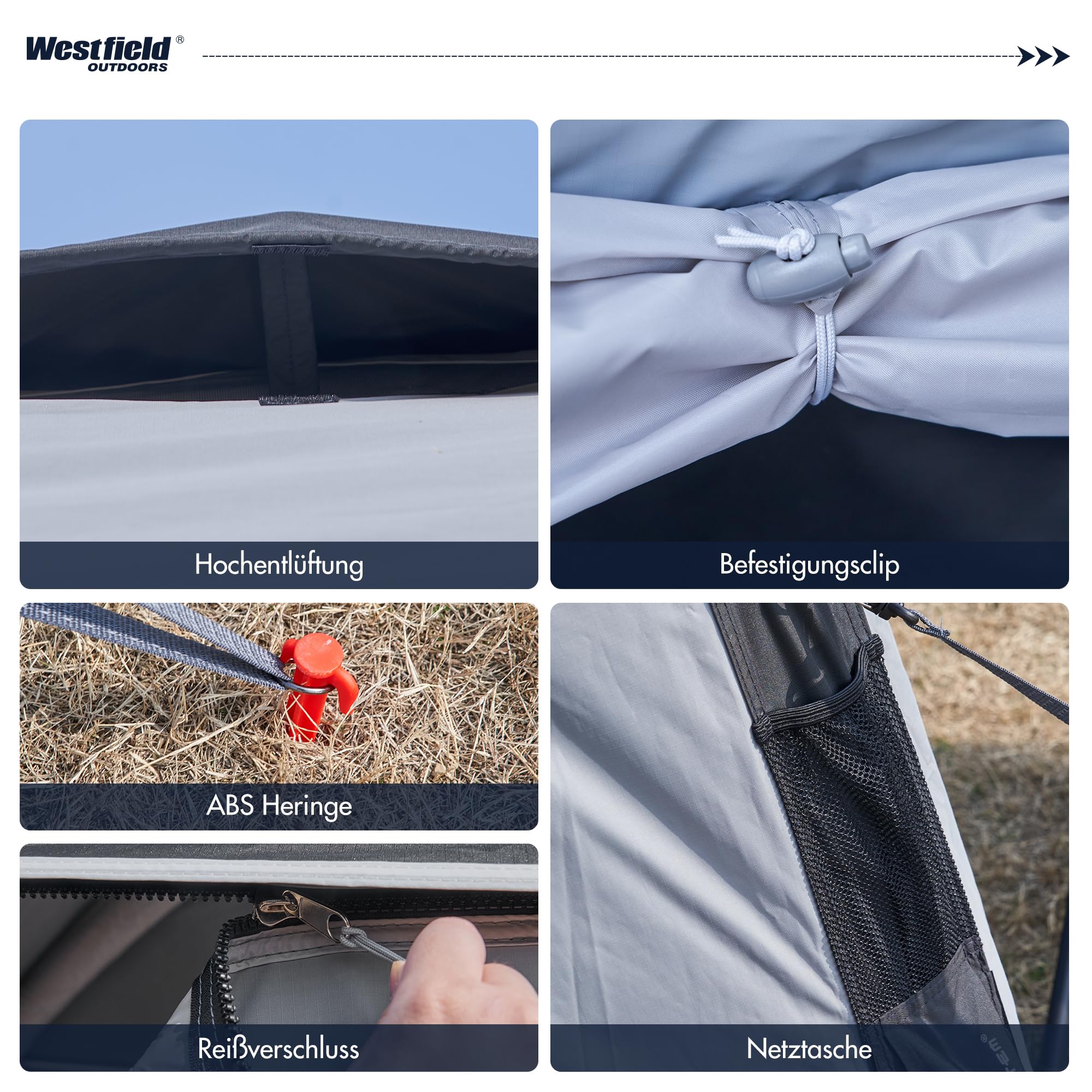 Westfield Outdoors Triton, Aufblasbares Vorzelt, Pavillion-Luftzelt, Busvorzelt Campingzelt mit Drive-Away-Funktion, 3000 mm Wasserdicht, UV- & Windfest