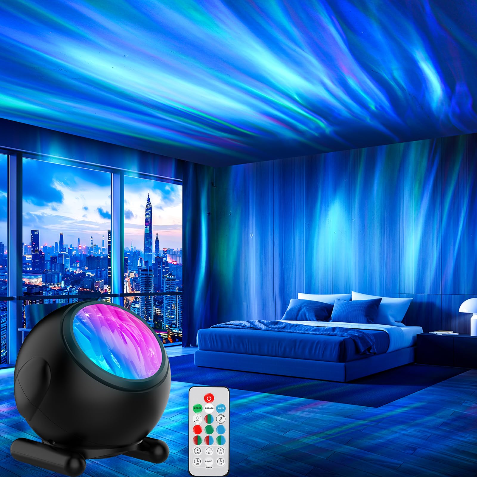Northern Lights Projector, LED Night Light Aurora Projector with