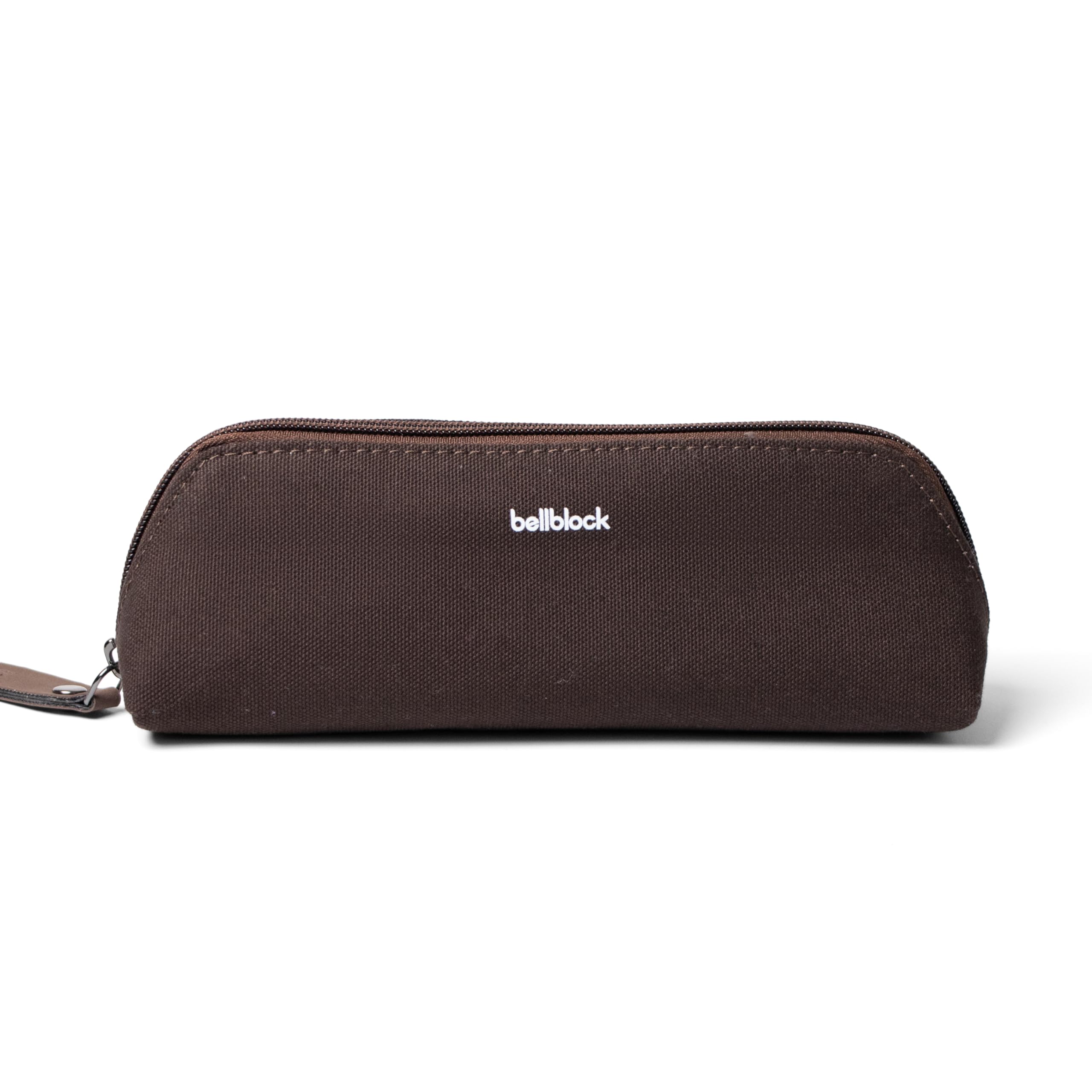 Classy Pencil & Stationery Case | Multi-Use Travel Organizer Pouch for Stationery/Cosmetic/Makeup Brushes | Premium Pencil Pouch for School, Office | Cotton Canvas (Mocha Black)-image-20