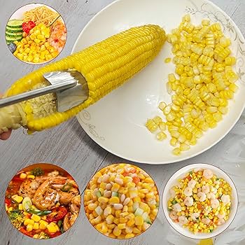 CORN COB PEELER Stainless Steel Thresher Stripper Kitchen Remover Tool