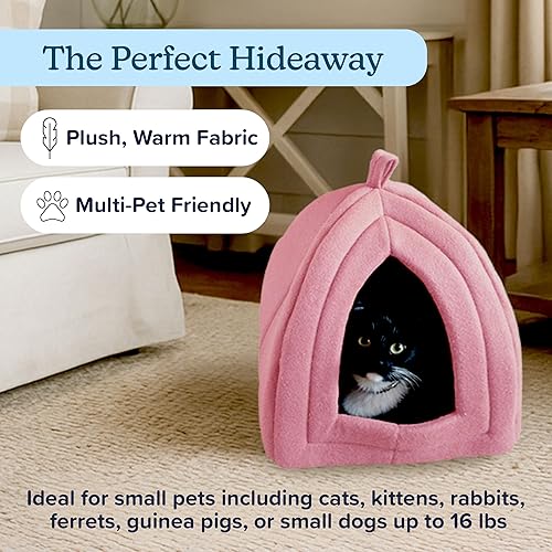 Miniatura 2 de Cat House - Indoor Bed with Removable Foam Cushion - Pet Tent for Puppies, Rabbits, Guinea Pigs, Hedgehogs, and Other Small Animals by PETMAKER