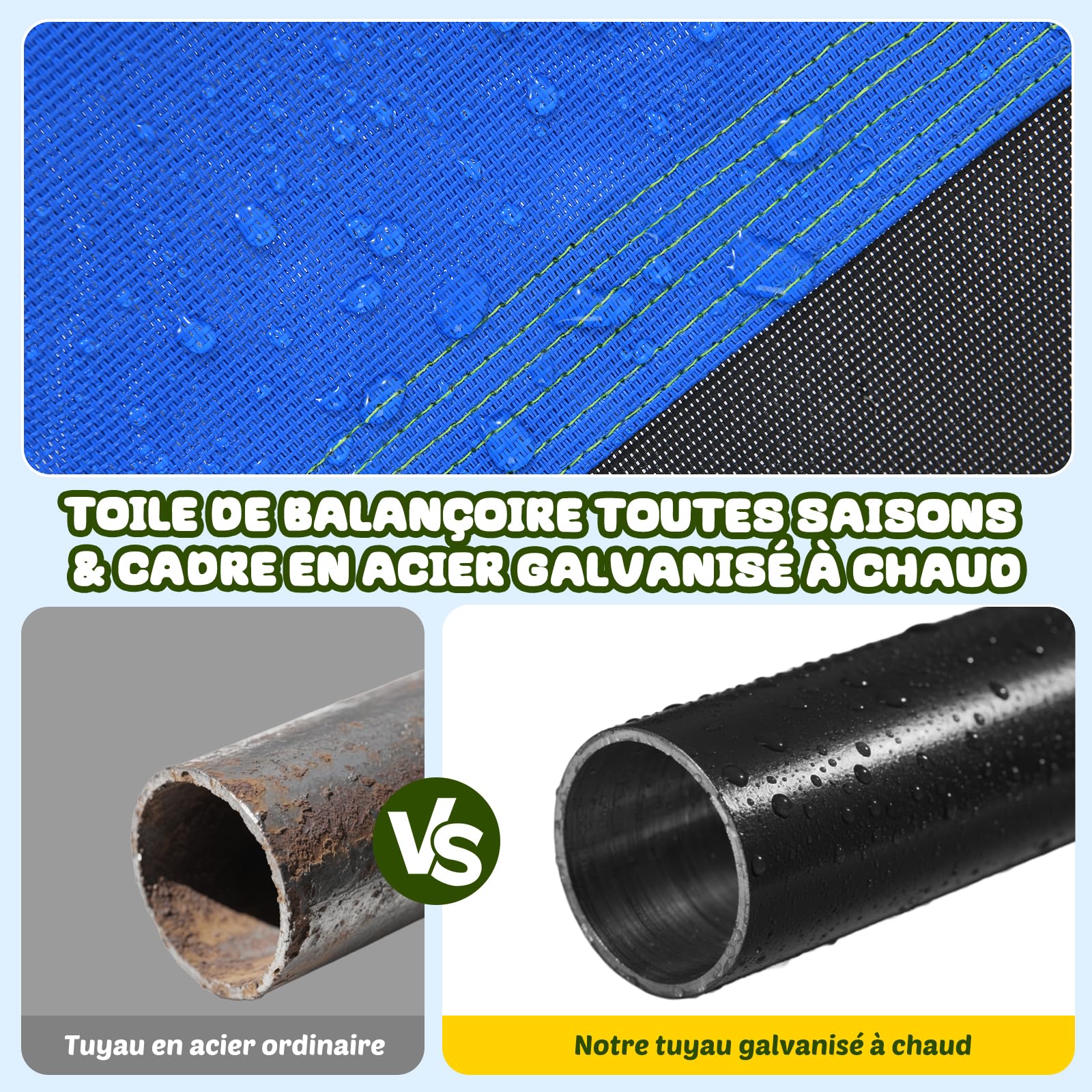 Trekassy balancoire nid d'oiseau Exterieur Enfant Rond,capacité maximale 300 kg, diamètre 120 cm, adaptée aux Enfants et Adultes, Jeux Exterieur Our intérieur, avec Cordes de balançoire