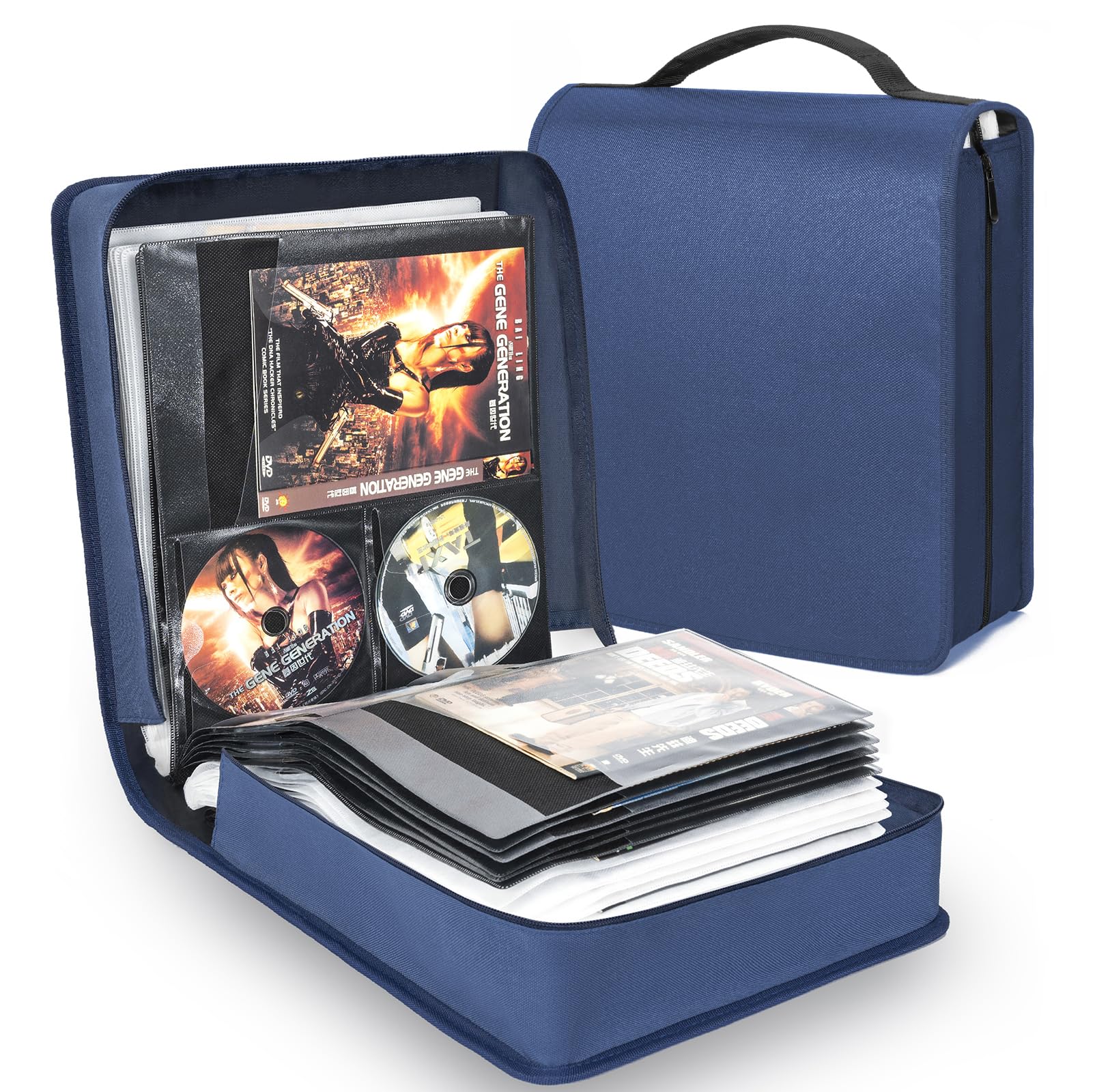 cd aufbewahrung mit booklet AKOZLIN DVD Aufbewahrungsbox, 136 Disk-Einheiten, 68 Booklet-Taschen Pfifferlinge aufbewahren und lagern: late Wähle dein Motiv:Igel