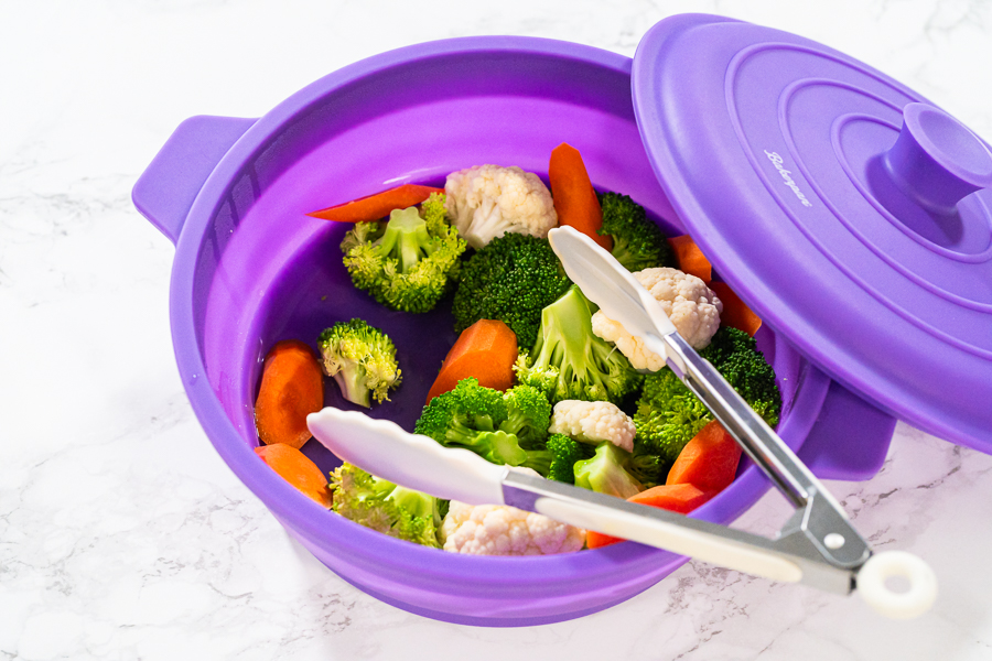 Hamkaw Microwave Steamer, Microwave Oven Vegetable Steamer