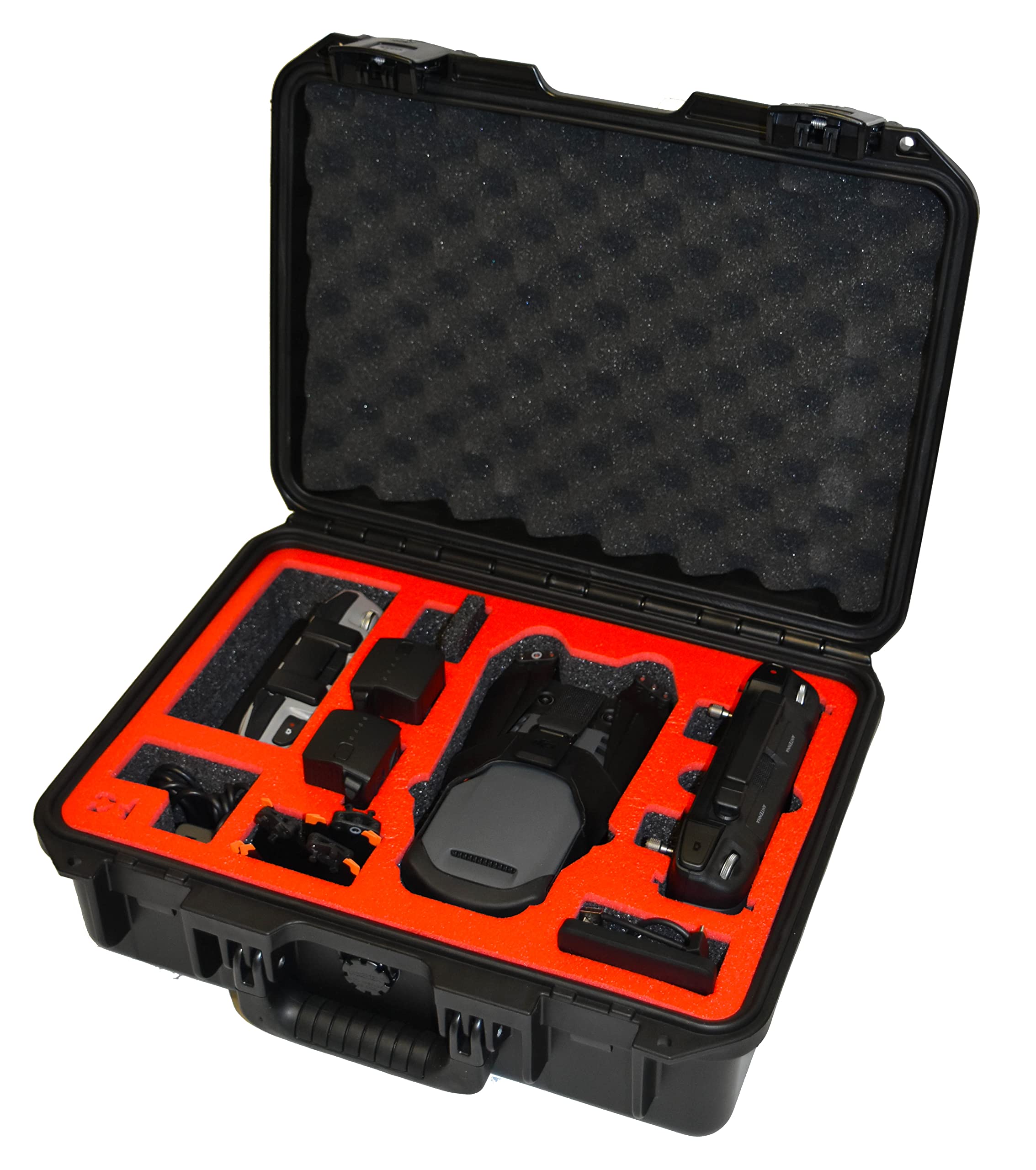 Pelican Case for Mavic 3 or 3 Pro Drone with Cine Premium or Fly More Kit Combo. Also fits one of the following controllers: DJI RC-N1, RC, RC2, RC Pro or Smart Controller.