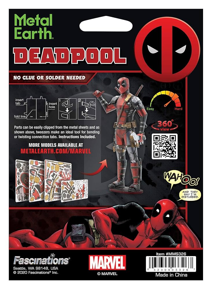【SLD】Deadpool 非foil＆foilセット【EN】 Amazon.com: Metal Earth Fascinations Marvel Deadpool 3D