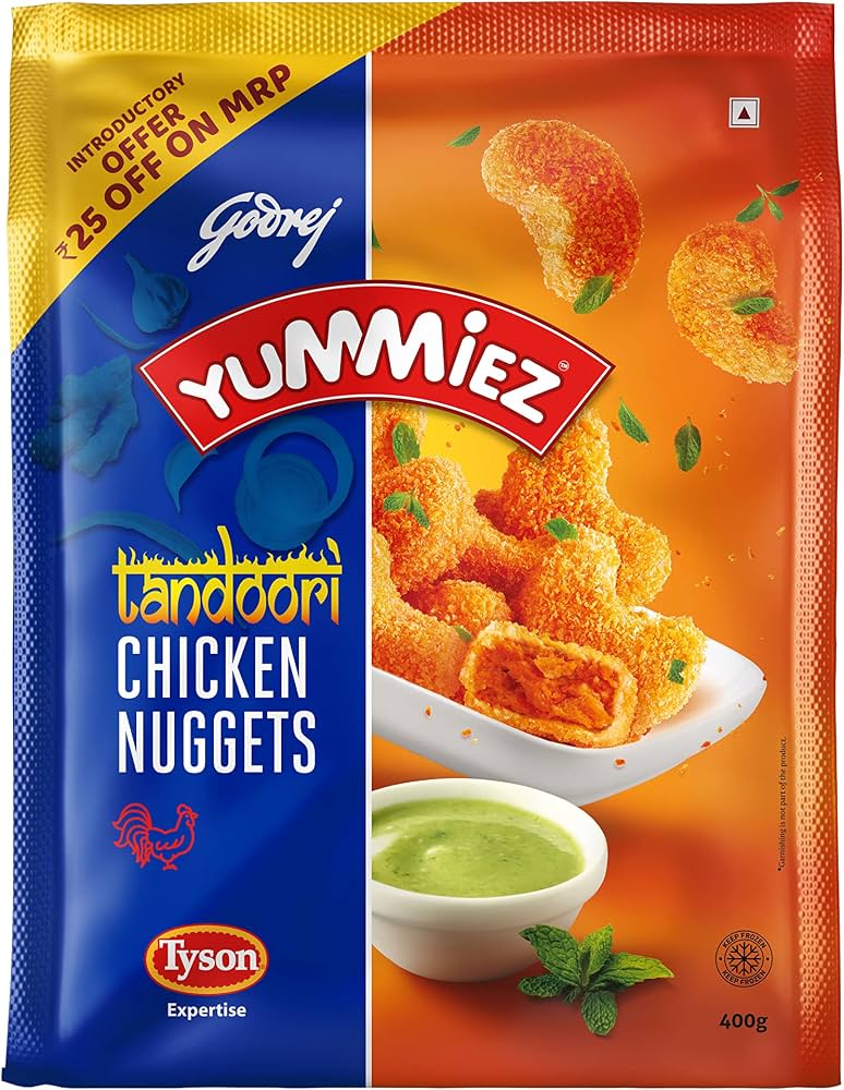 Godrej Yummiez Chicken Tandoori Nuggets 400gm : Amazon.in: Grocery