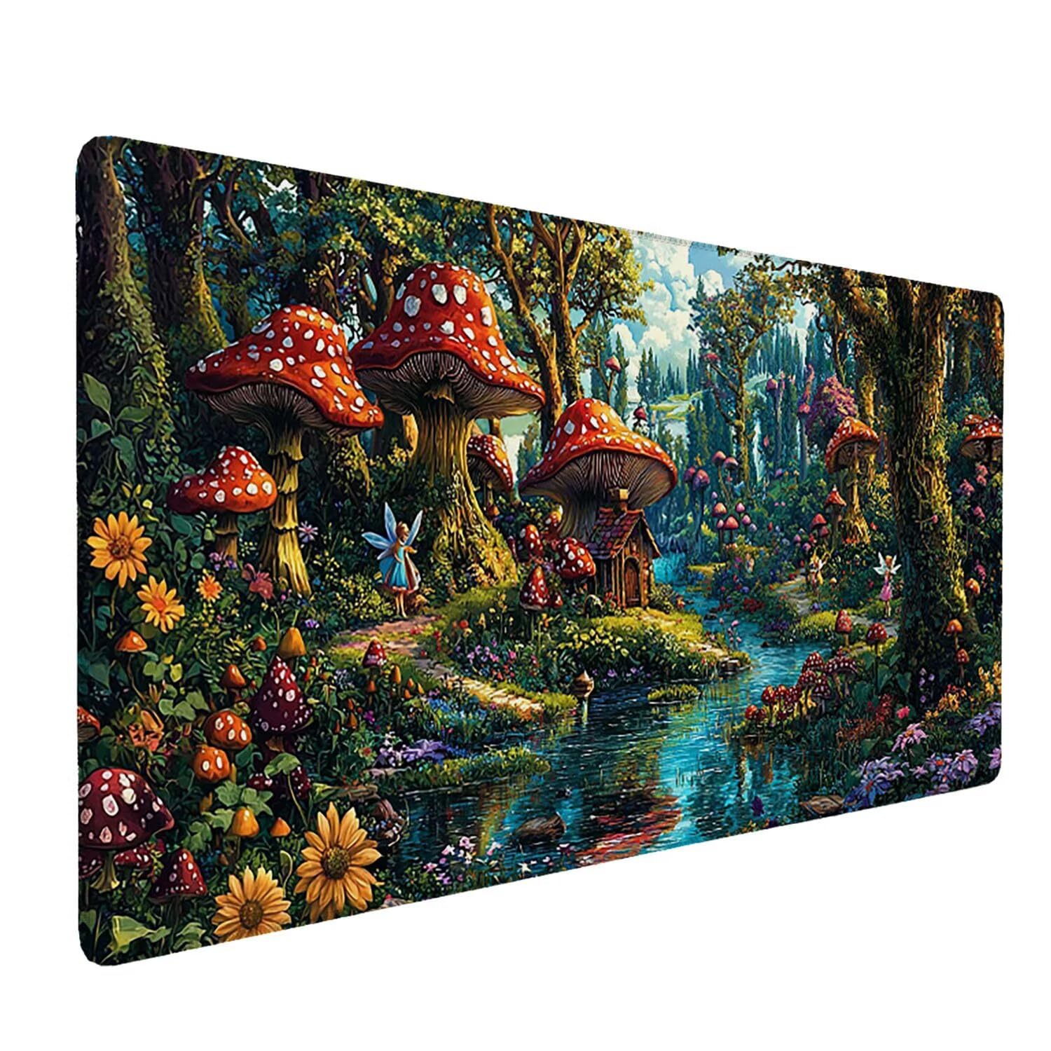 Podkładka pod mysz do gier, 1600 x 800 mm, XXL, duża gamingowa podkładka pod mysz, wodoodporna podkładka pod mysz, długa podkładka na biurko z przeszytymi krawędziami, mata na biurko z gumową podstawą