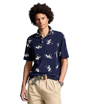POLO RALPH LAUREN Men's Classic Fit P-Wing Terry Polo Shirt
