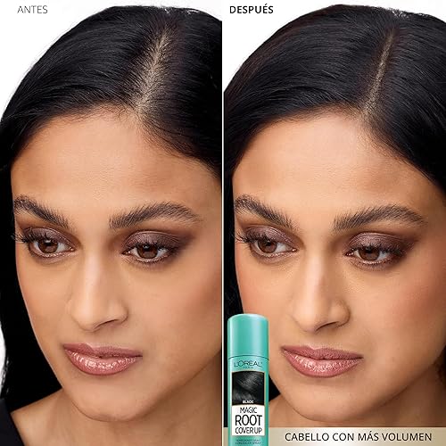 Miniatura 5 de L'Oreal Paris Magic Root Cover Up Corrector de Canas en Aerosol Marrón Dorado Claro 2 oz. (El Empaque Puede Variar)