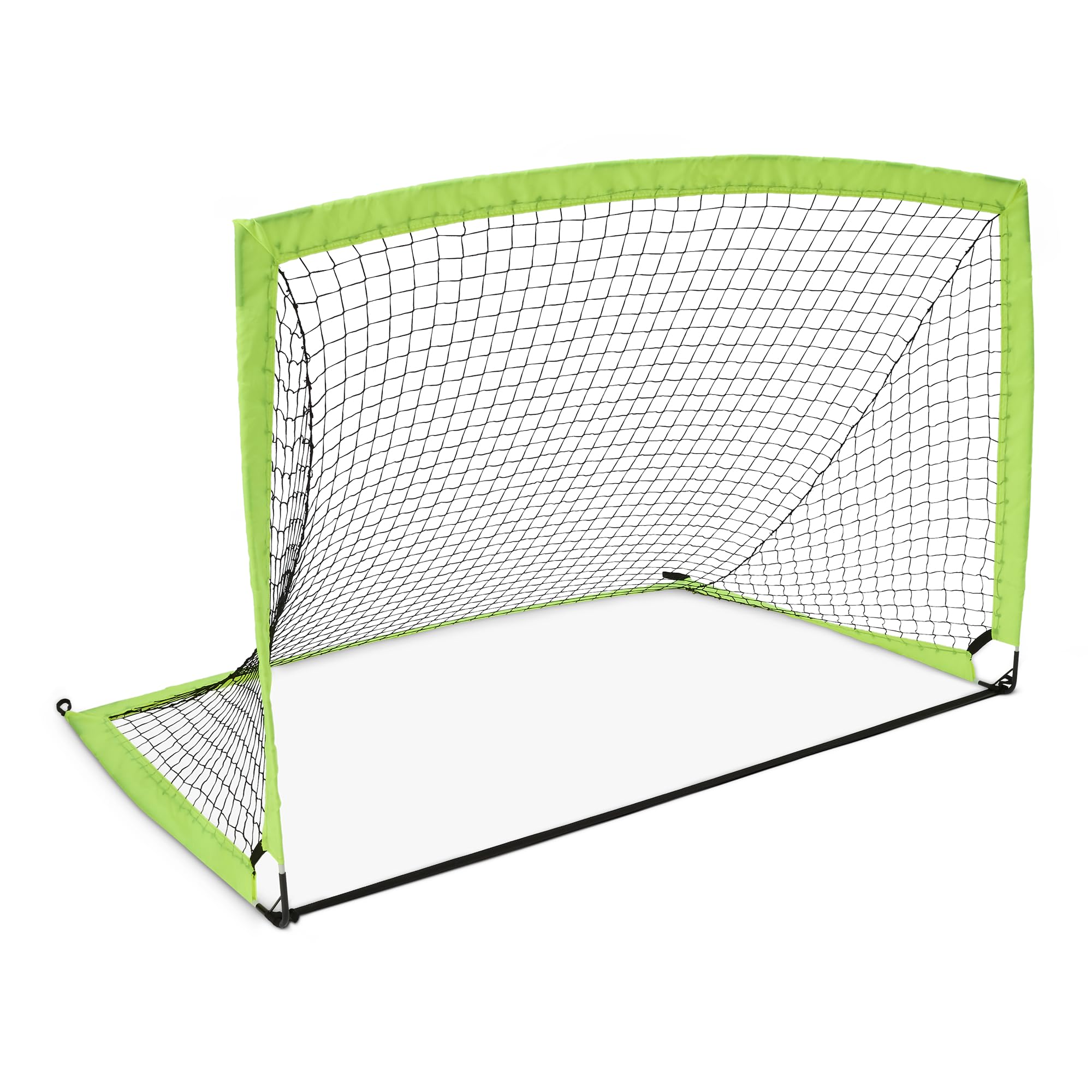 Amazon Basics Pop Up Soccer Goal Net for Backyard Practice Training with Carry Bag, 1.82 x 1.21 m, Green