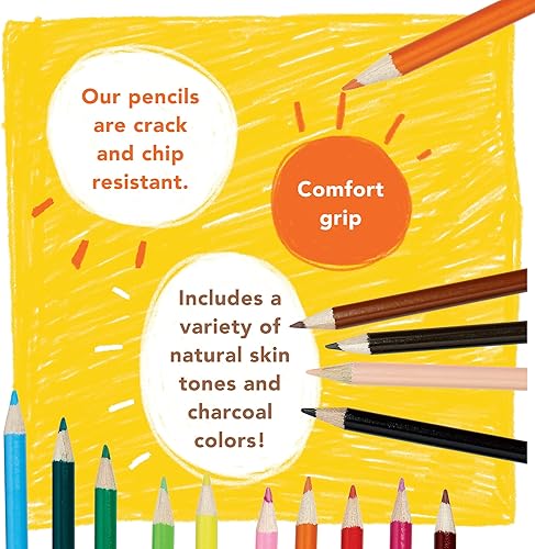 Miniatura 3 de MindWare Lápices de colores para niños y adultos, ideales como lápices de dibujo o suministros para el aula, juego de 36 lápices de colores en un