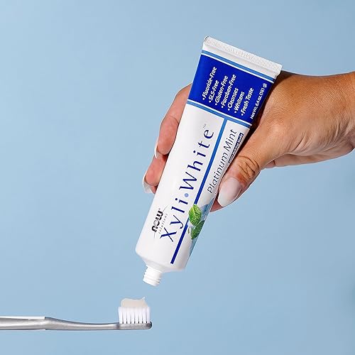 Miniatura 5 de Xyliwhite, pasta de dientes de bicarbonato, menta, 6.4 onzas, de Now Foods, paquete de de 1