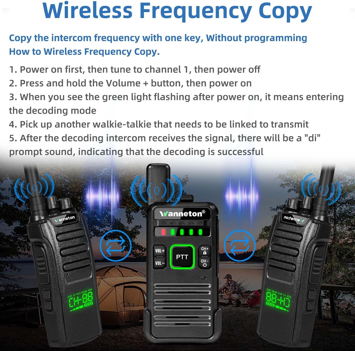 RT22pro walkie talkies Wireless Frequency Copy Rechargeable Walkie Talkies for Adults,walkie talkies 4 Pack Long Range with VOX, Scrambling, decoding, Battery Display, scanning.