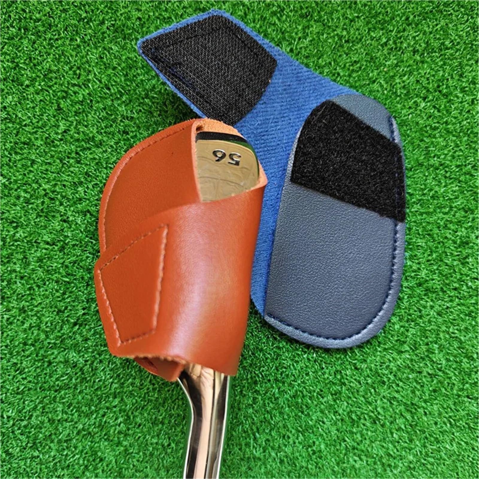 Fundas para Cabeza De Club De Golf Fundas de Cabeza for Palos Golf Cuero, Juego 10 Uds., Cubierta Protectora for Hierro, Accesorios for Bolsas