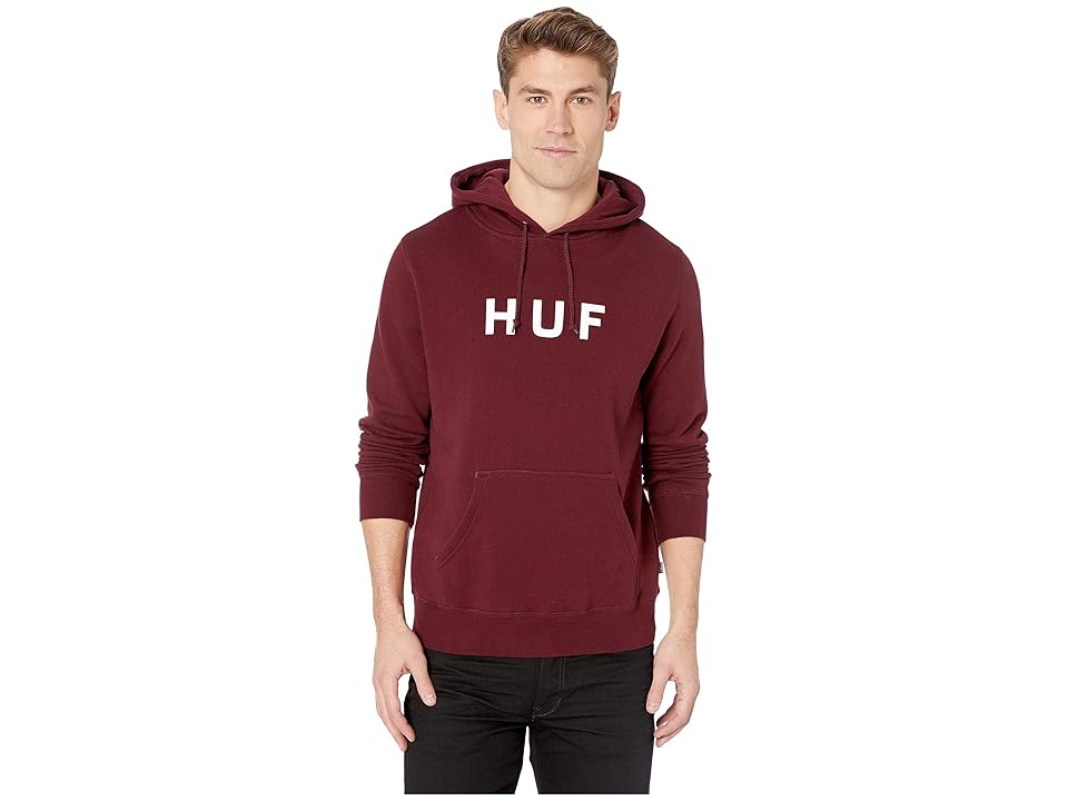 

HUF Essentials OG Logo Pullover Hoodie (Port Royale) Men's Sweatshirt