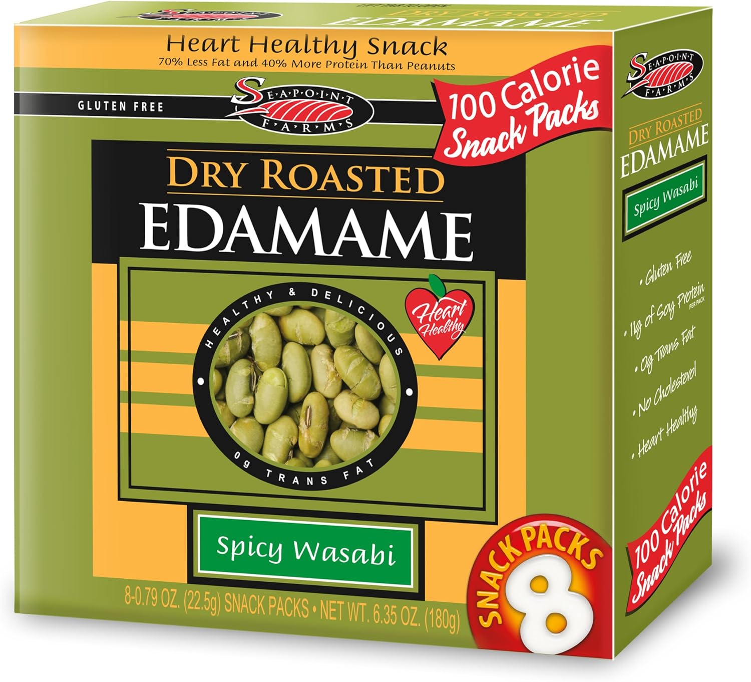 Spicy Wasabi Dry Roasted Edamame 6.32 Ounces (Case of 12