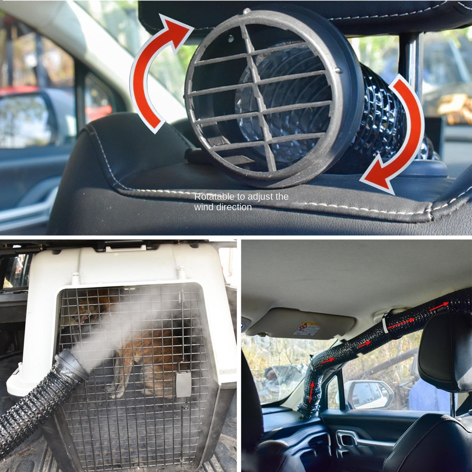 Przedłużacz odpowietrzania AC, uniwersalne dopasowanie, elastyczne, wylot