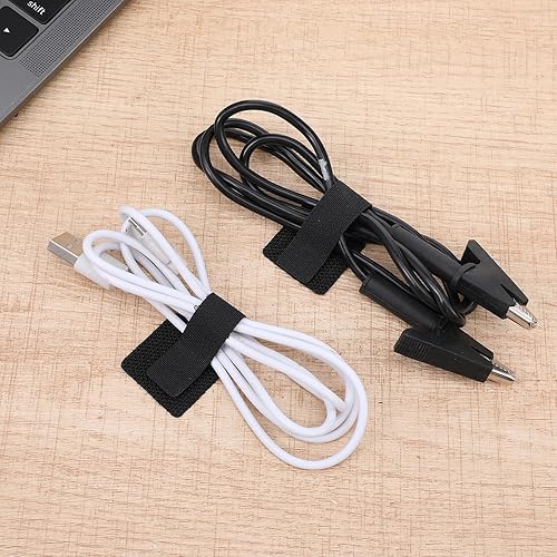 Miniatura 8 de 100 bridas de gancho y bucle, autoadhesivas, correas ajustables de gancho y bucle, para aparatos de cocina en la oficina, hogar