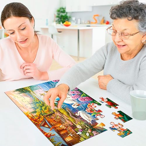 Miniatura 7 de 4 Packs 24 Large Piece Puzzle for Seniors - Dementia Puzzles for Elderly Adults,Alzheimers Puzzles Memory Cognitive Games for Elderly Seniors with 4