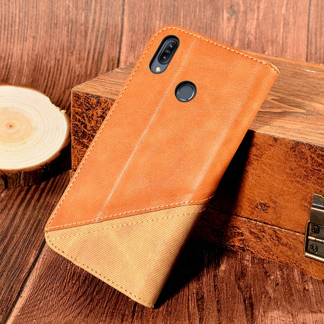 Cover Flip Per ASUS Zenfone Max M2 (ZB633KL) - Custodia Portafoglio In PU Pelle Con Superficie 3D E Stilo