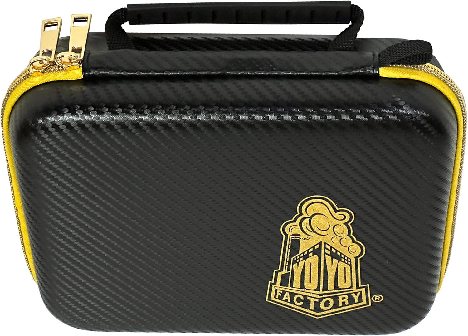 Structured YoYo Case (Carbon Fiber Look Golden Zipper