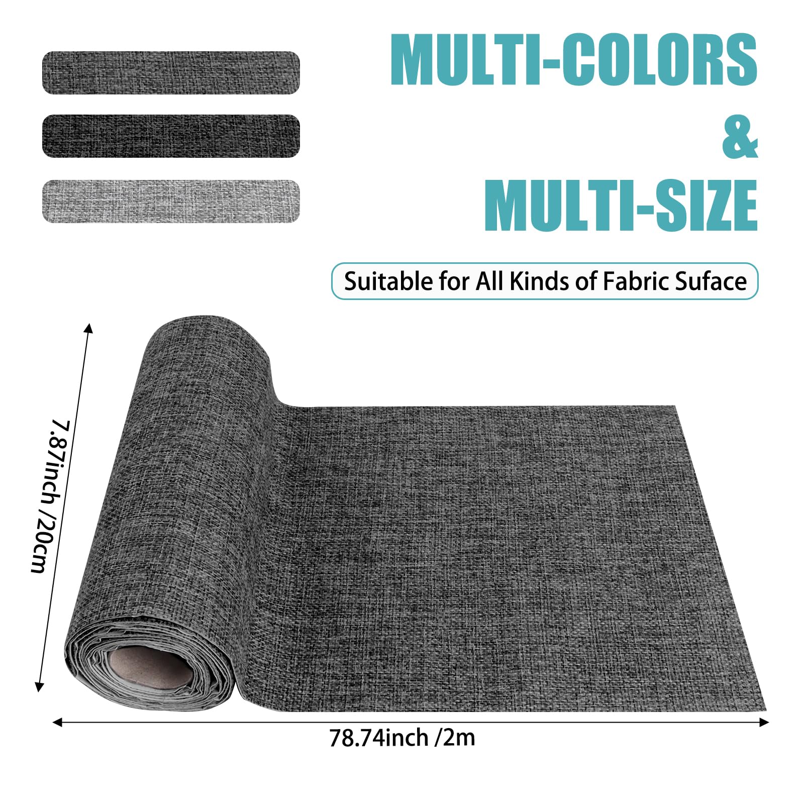 3er Set Selbstklebende Stoffpatches 20x30 Cm - Perfekt Für Sofas, Autositze & Zelte