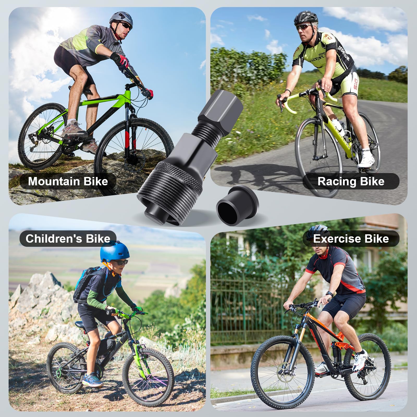 Crank Puller, Bike Crank Removal Tool, Crank Puller Bike Tool for Square Taper and Splined Cranks,Bike Crankset Arm Removal Tool for Maintenance, Repair, Cycling Power Bottom Bracket Tool