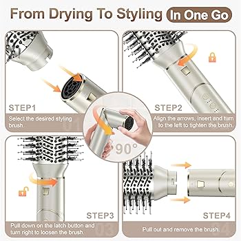 Amazon.com: Sunwhisper Hair Dryer Brush 7 in 1 Professional