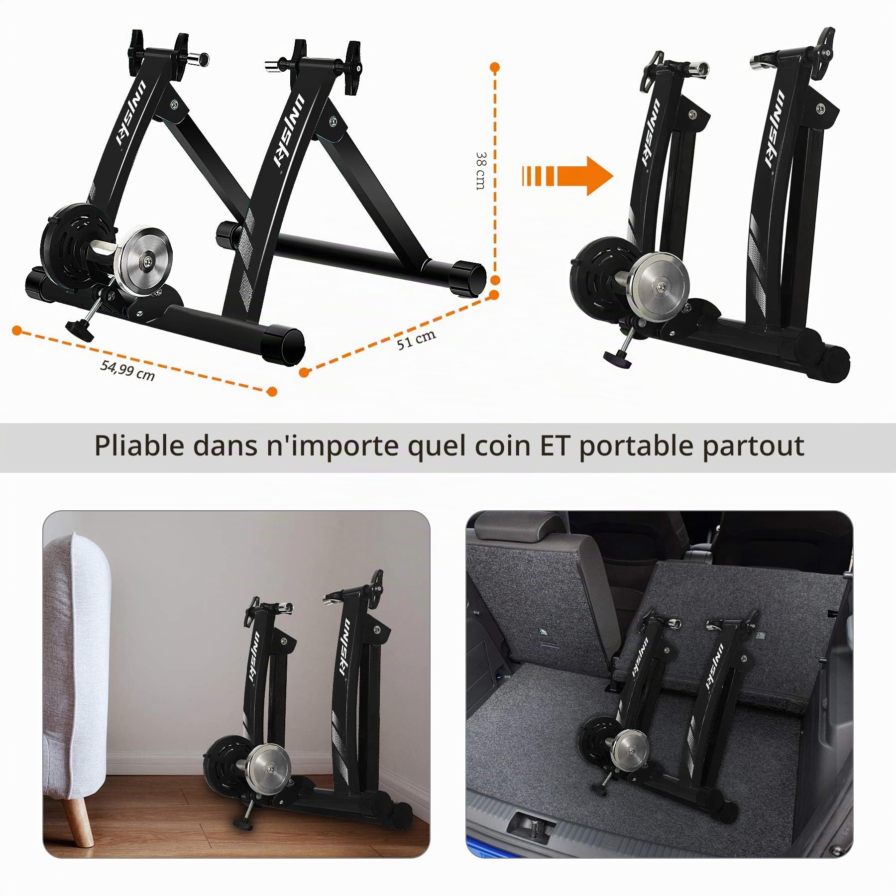 UNISKY - Support magnétique avec libération rapide pour vélo de montagne et vélo de route