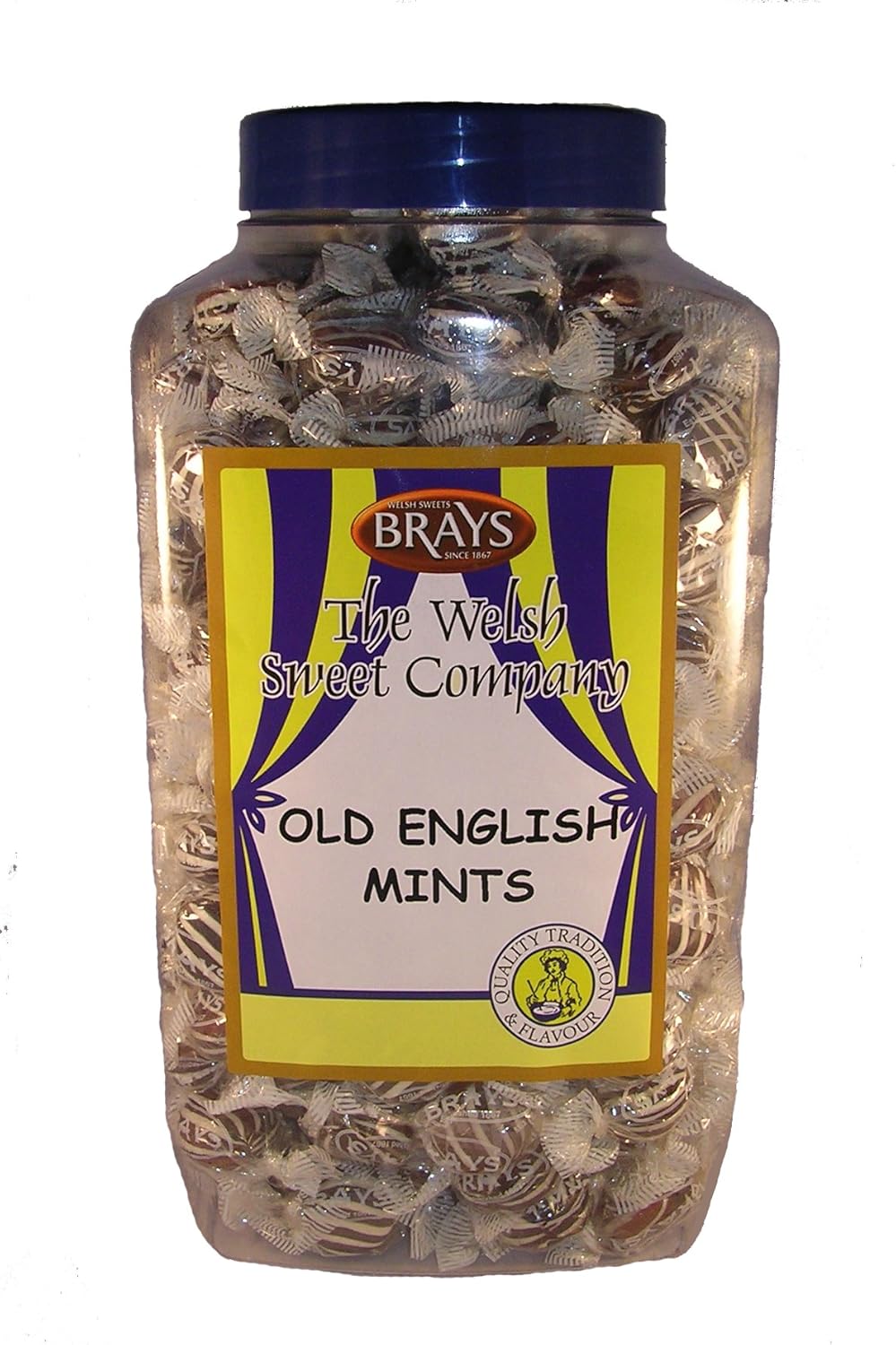 Brays Sweets Wrapped Old English Mints 2.5kg Jar Amazon.co.uk Grocery