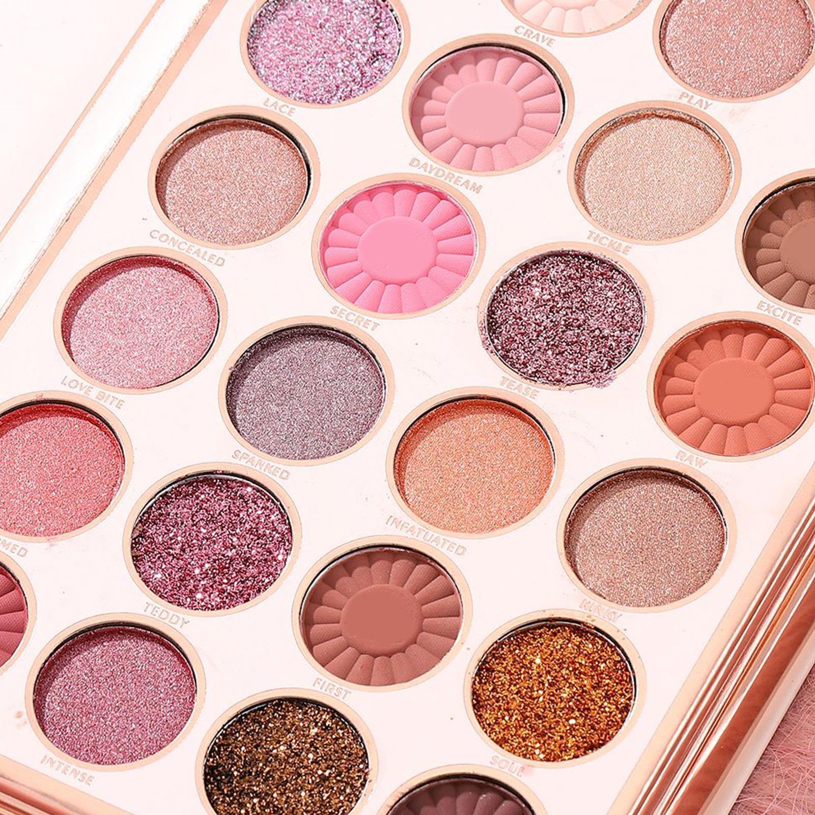 Palette Di Ombretti 48 Colori Opaco Brillante Illuminante | Palette Per Ombretti A Forma Di Libro Per Donne Ragazze Halloween Adolescenti Ogni Giorno Feste Viaggio Uso Quotidiano