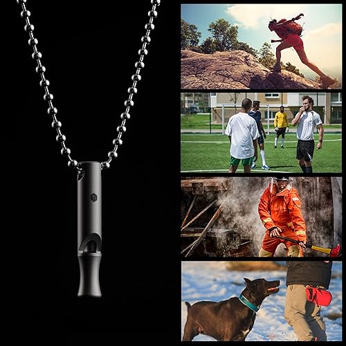 Miniatura 8 de KeyUnity KP04SW Titanium EDC Bolt Action Pen & KA22 Titanium EDC silbato de emergencia al aire libre