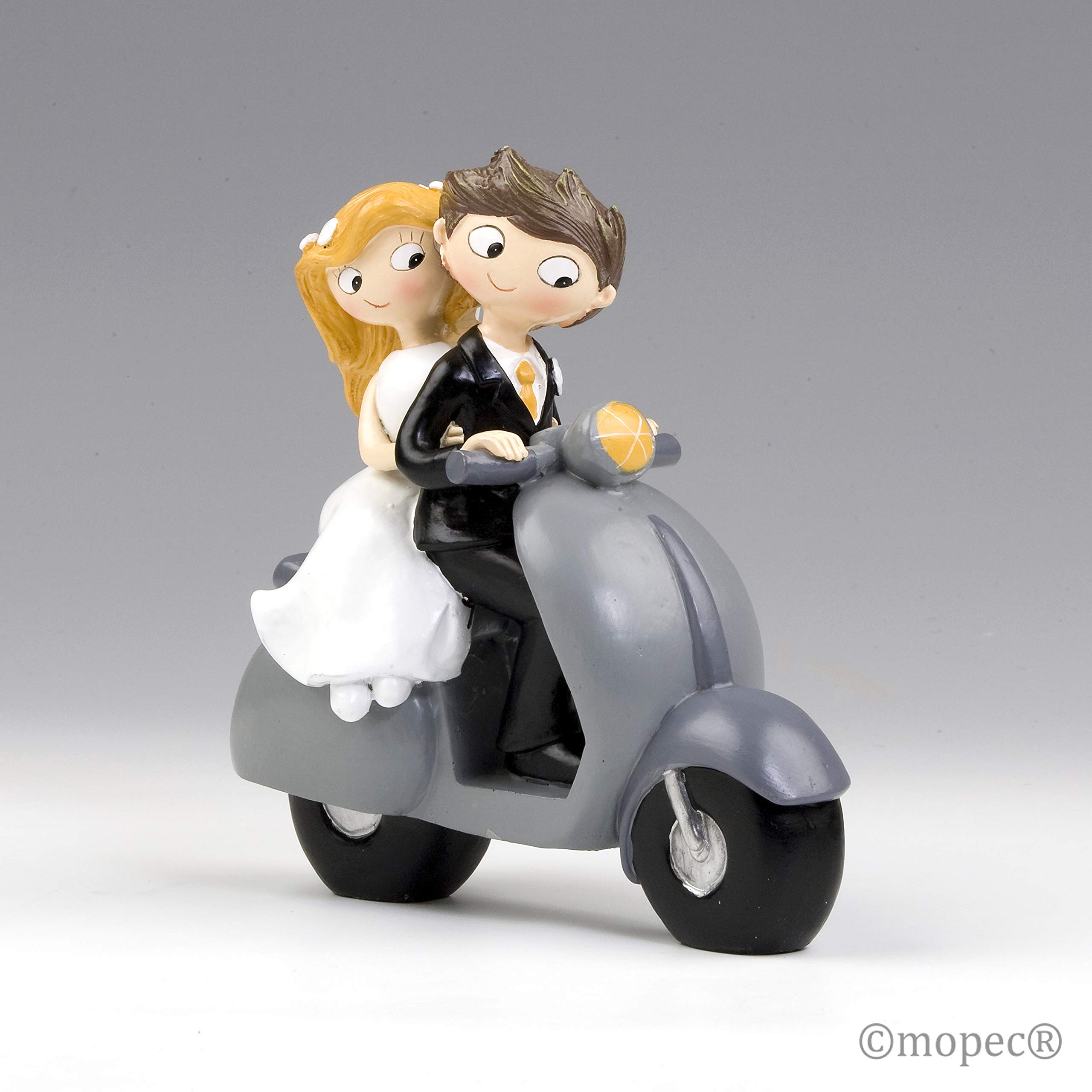 Mopec Y534 - Pop & Fun Bride and Groom Cake Figurine, Little, 17cm