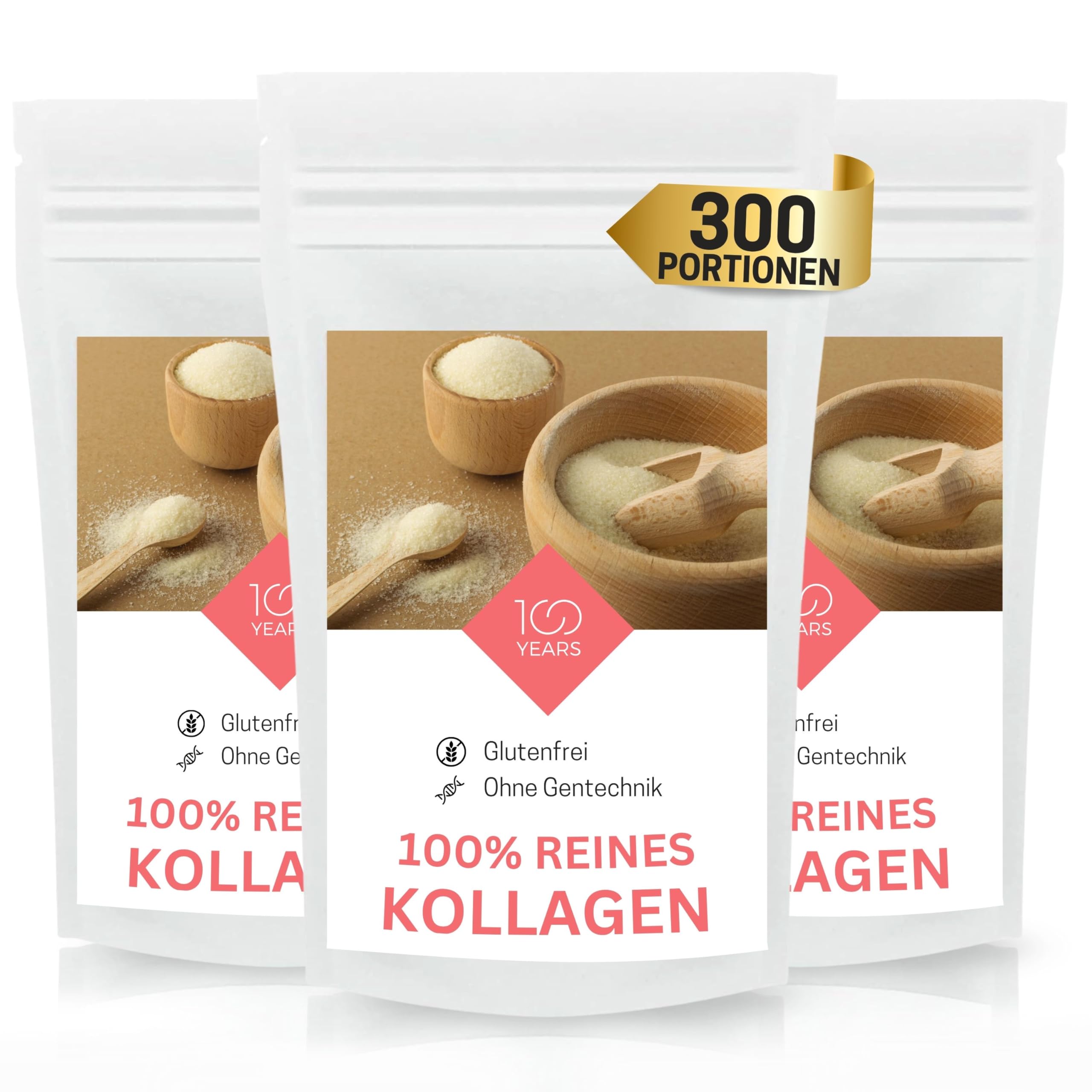 Wysoka dawka kolagenu w proszku 3 kg – 100% czysty proszek kolagenowy w woreczku
