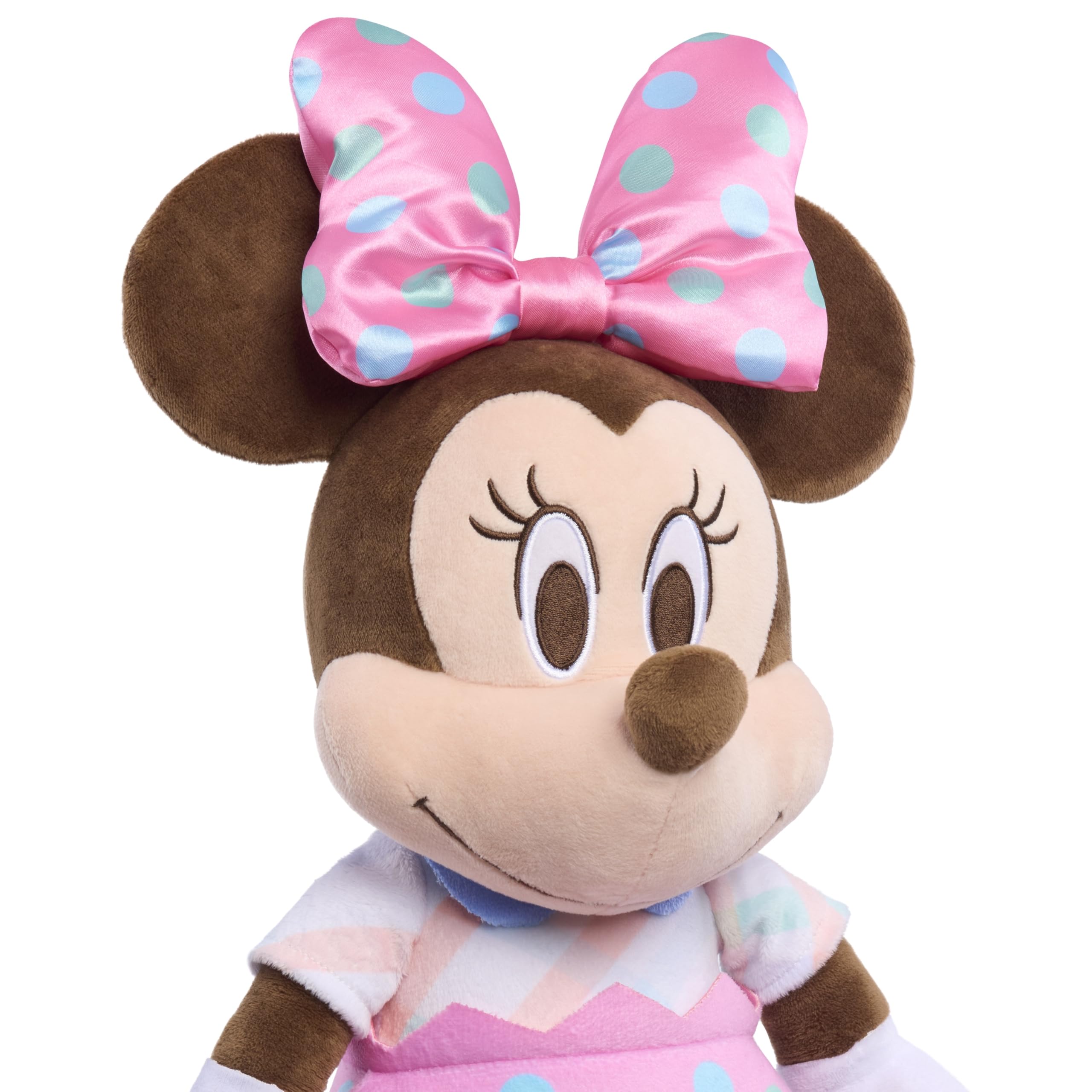 Disney Minnie Mouse Peluche de Pâques, grand animal en peluche avec œuf